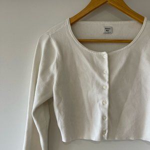 Sunday Best - Aritzia white cropped cardigan